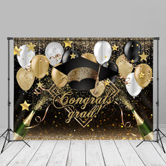 Aperturee - Sparkling Balloon Champagne Bokeh Grad Backdrop For Photo