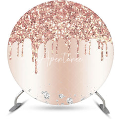 Aperturee - Sparkling Rose Gold Diamond Backdrop For Birthday