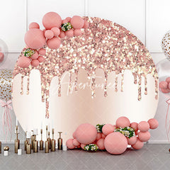 Aperturee - Sparkling Rose Gold Diamond Backdrop For Birthday