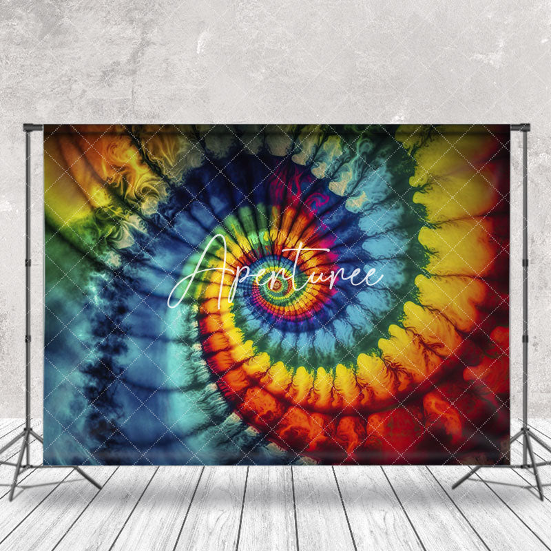 Aperturee - Spiral Rainbow Color Smoke Fine Art Photo Backdrop