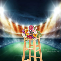 Aperturee - Splendid Spotlight Soccer Stadium Photo Booth Backdrop