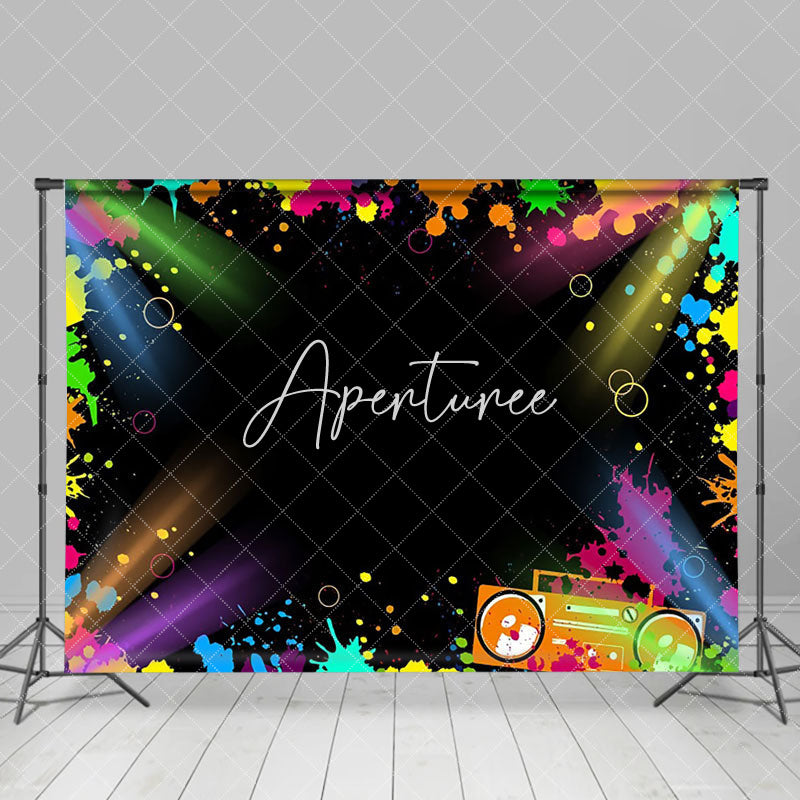 Aperturee - Spotlight Pigment Radio Hiphop Dance Party Backdrop