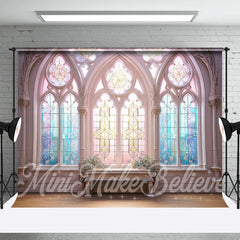 Aperturee - Spring Easter Colorful Window Photography Backdrop