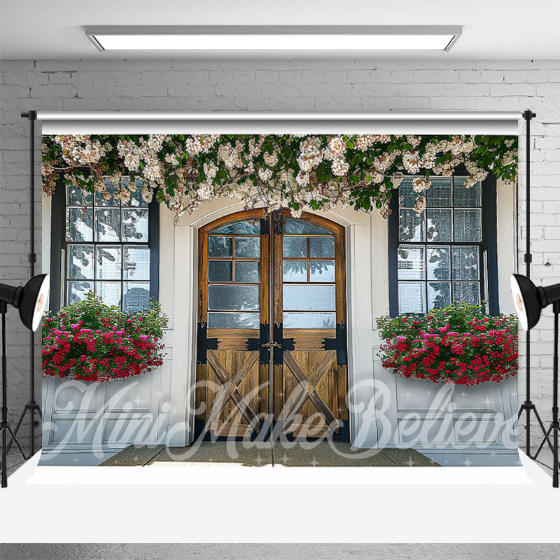 Aperturee - Spring Flowers Decoration Door And Window Backdrop