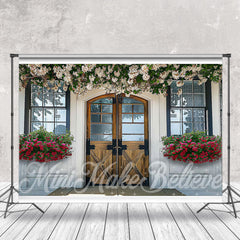 Aperturee - Spring Flowers Decoration Door And Window Backdrop