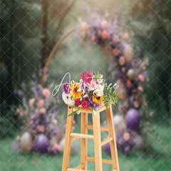 Aperturee - Spring Forest Floral Arch Balloons Wedding Backdrop