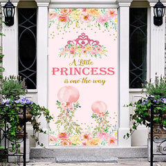 Aperturee - Spring Little Princess Floral Baby Shower Door Cover