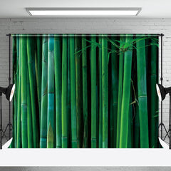 Aperturee - Spring Nature Green Bamboo Backdrop For Photography