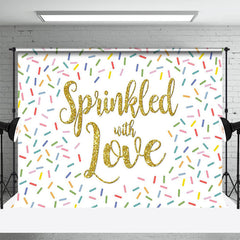 Aperturee - Sprinkled With Love Colorful Candy Party Backdrop