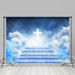 Aperturee - Stairway Heaven Holy Light Blue Sky Cloud Backdrop