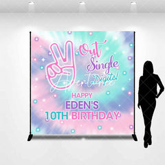 Aperturee - Star Out Single Digits Custom 10th Birthday Backdrop