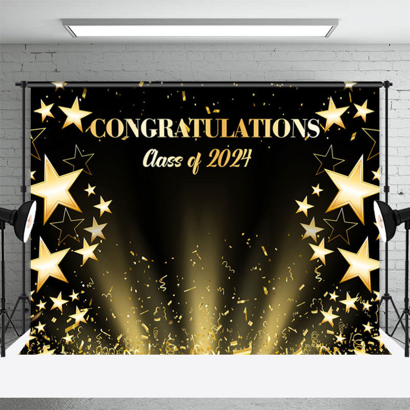 Aperturee - Star Ribbon Congras Class Of 2024 Photo Backdrop