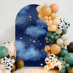 Aperturee - Starry Blue Sky Clouds Chiara Arch Party Backdrop