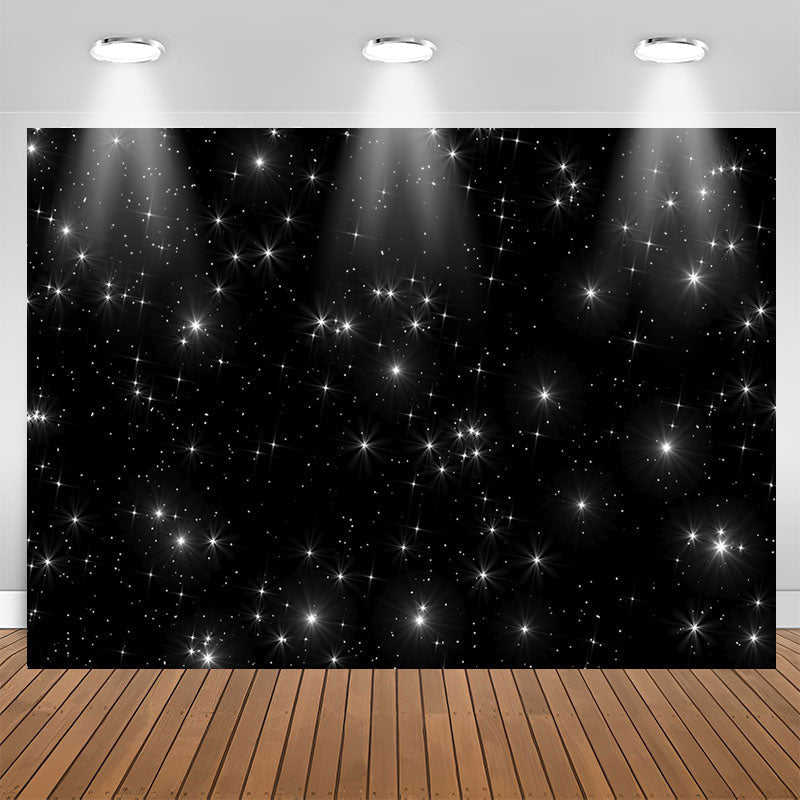 Aperturee - Starry Night Black Night Sky Sparkle Stars Backdrop