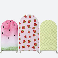 Aperturee Stawberry Watermelon Summer Party Arch Backdrop Kit