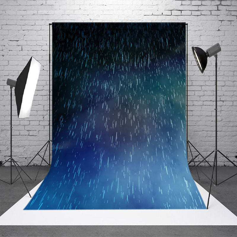 Aperturee - Storm Blue Raindrops Scene Photography Backdrop