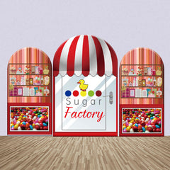 Aperturee - Sugar Factory Store Baby Shower Arch Backdrop Kit