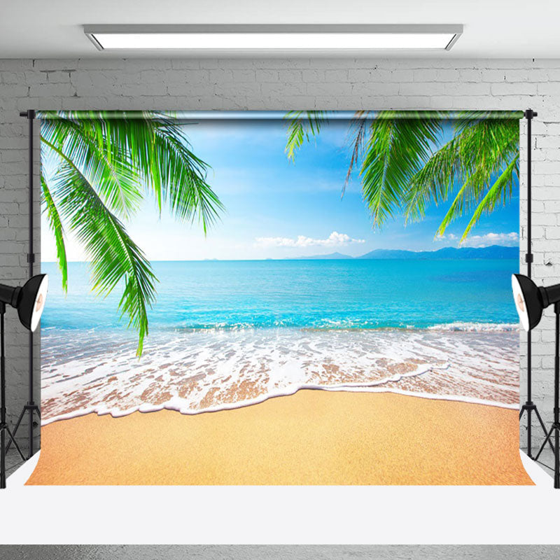 Aperturee - Summer Beach Waves Natural Scenery Backdrop