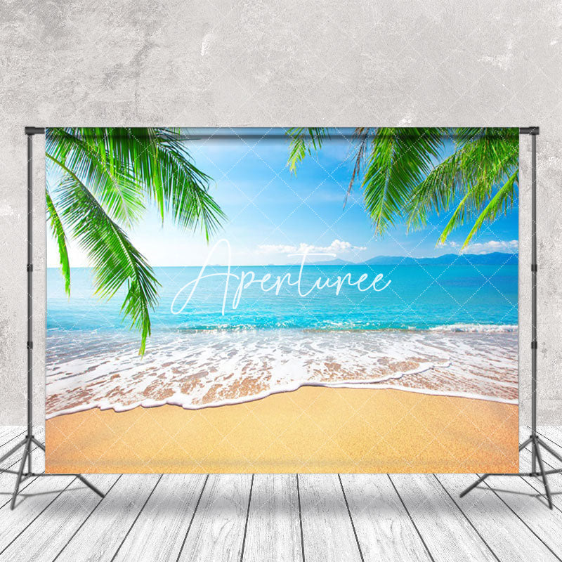 Aperturee - Summer Beach Waves Natural Scenery Backdrop