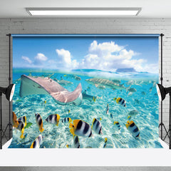 Aperturee - Summer Stingray Tropical Fish Sea Backdrop For Photo