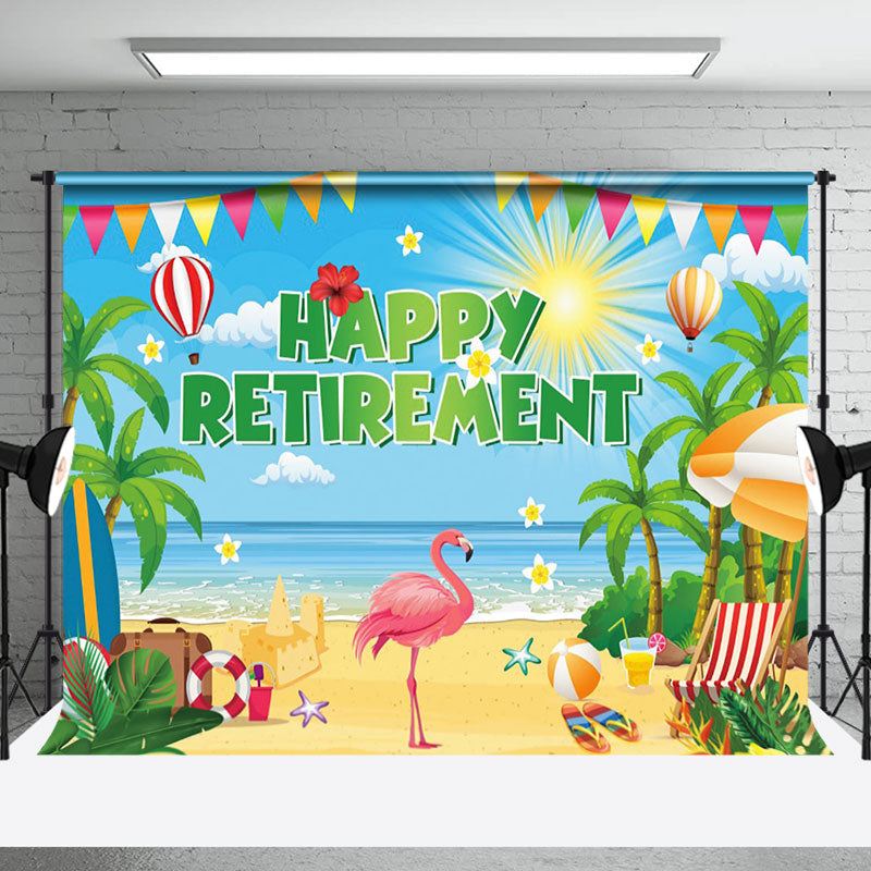 Aperturee - Summer Vibe Beach Holiday Happy Retirement Backdrop