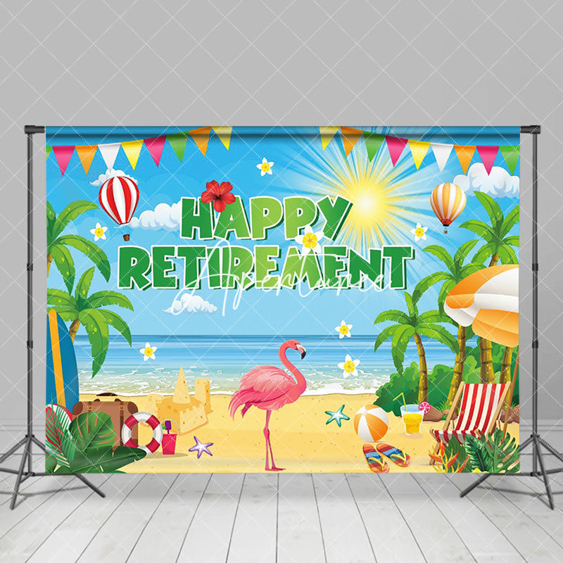 Aperturee - Summer Vibe Beach Holiday Happy Retirement Backdrop