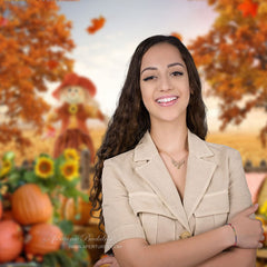 Aperturee - Sunset Maple Tree Pumpkin Gold Rye Autumn Backdrop