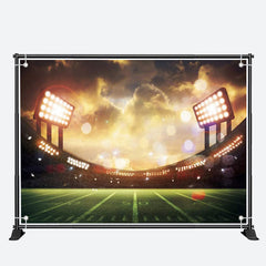 Aperturee - Sunset Spotlight Football Field Sports Party Backdrop