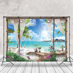 Aperturee - Sunshine Beach Sea Summer Holiday Photo Backdrop