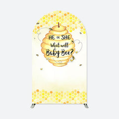 Aperturee - Sweet Baby Bee Honey Baby Shower Party Arch Backdrop