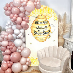 Aperturee - Sweet Baby Bee Honey Baby Shower Party Arch Backdrop