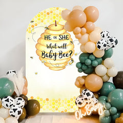 Aperturee - Sweet Baby Bee Honey Baby Shower Party Arch Backdrop