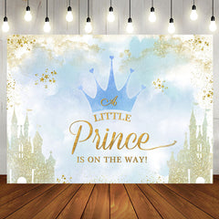 Aperturee - Sweet Crown Castle For Prince Baby Shower Backdrop