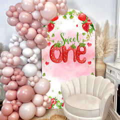 Aperturee - Sweet One Girl Birthday Double Sided Arch Backdrop