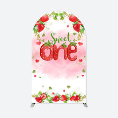 Aperturee - Sweet One Girl Birthday Double Sided Arch Backdrop