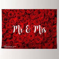 Aperturee - Sweet Red Rose Adorable Happy Valentine Backdrop