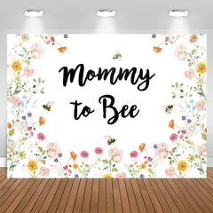 Aperturee - Sweet Spring Mommy To Bee Baby Shower Backdrop