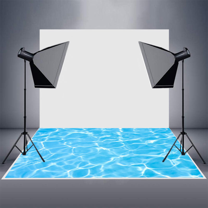 Aperturee - Summer Swimming Pool Splash Water Ripple Floor Mat