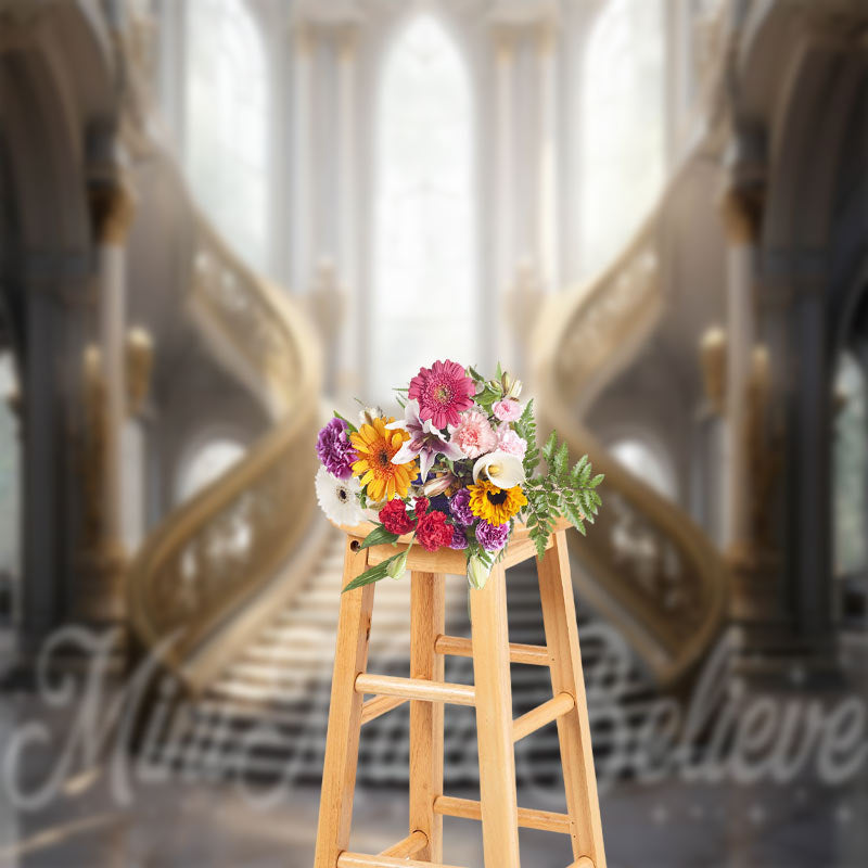 Aperturee - Symmetrical Palace Staircase Architecture Backdrop