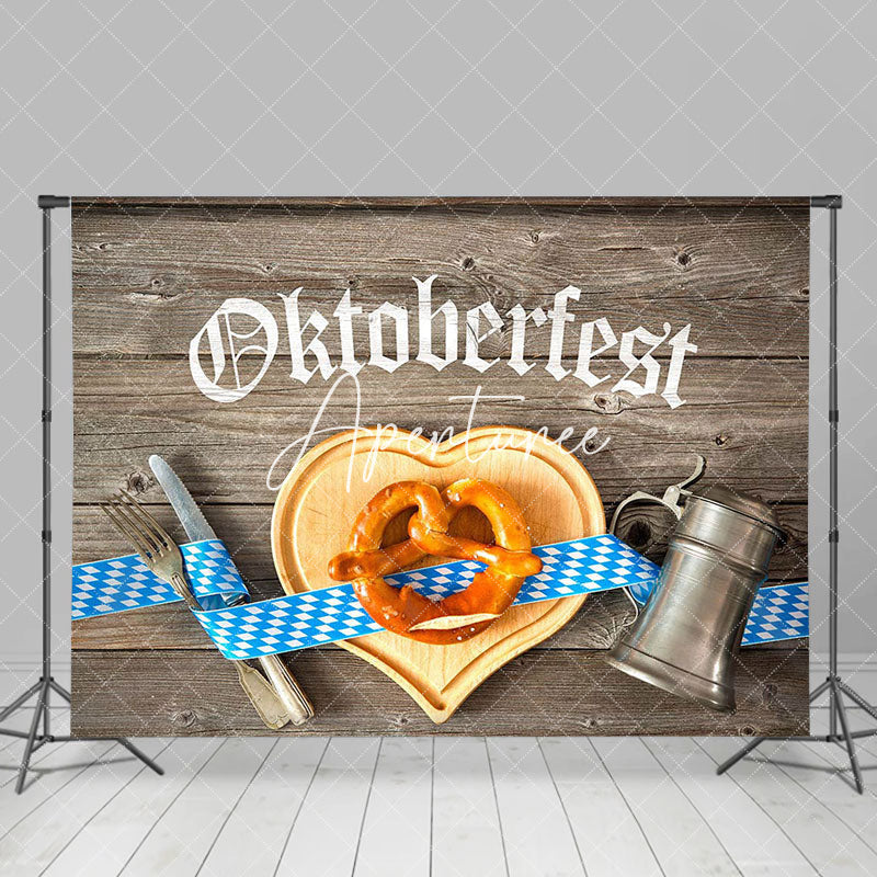 Aperturee - Tableware Bread Wooden Oktoberfest Party Backdrop