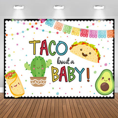 Aperturee - Taco Bout A Sweetie Fiesta Theme Baby Shower Backdrop