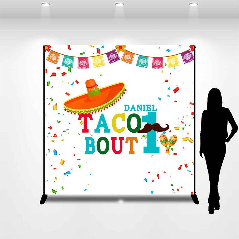 Aperturee - Taco Bout One Fiesta Custom 1st Birthday Backdrop