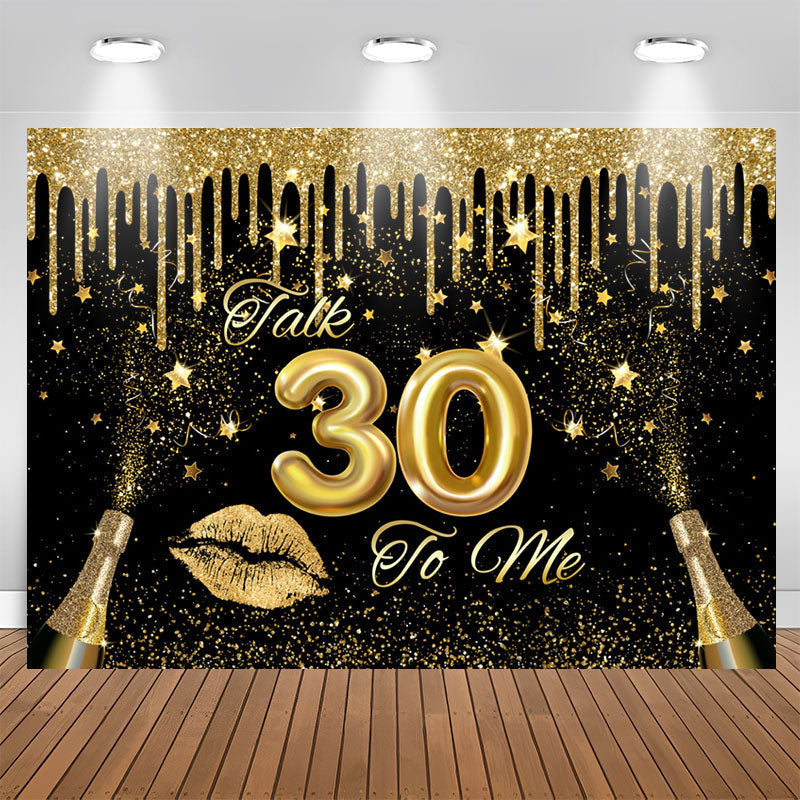 Aperturee - Talk 30 To Me Celebration Sweet Birthday Backdrop