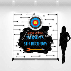 Aperturee - Target Shoot On Over Custom 6th Birthday Backdrop