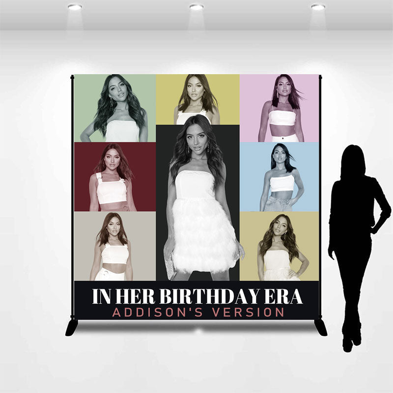 Aperturee - Taylor Theme In Her Birthday Eras Personalized Backdrop