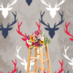 Aperturee - Different Colored Deer Silhouettes Photo Backdrop