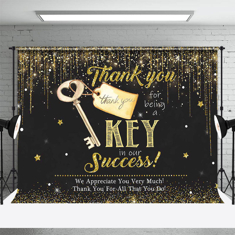 Aperturee - Thank You For Being A Key In Our Success Backdrop