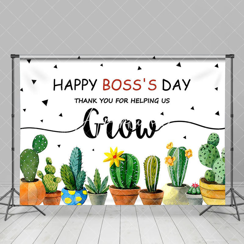 Aperturee - Thank You For Helping Us Grow Bosss Day Backdrop