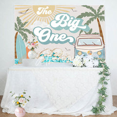 Aperturee - The Big One Sea Surfing Summer 1st Birthday Backdrop