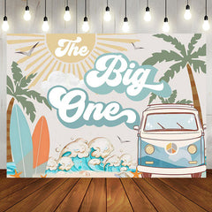 Aperturee - The Big One Sea Surfing Summer 1st Birthday Backdrop